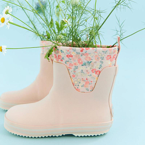 Сапоги резиновые Wheat, розовая пыльца с пудровым